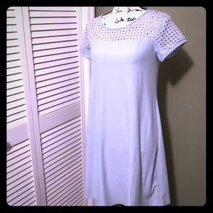Blue Pink Rose Dress Size Medium